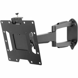 Peerless Articulating Lcd Wall Arm - Anodized Aluminum, Steel - 80 lb - Black