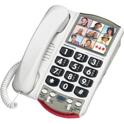 Clarity Amplified Photo Phone, 1-Line, White/black