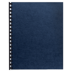 Fellowes Linen Classic Presentation Covers, 8 1/2" 11", Navy, Pack Of 200