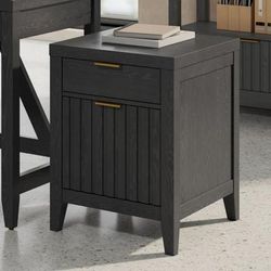 Thomasville Rivington 20-3/4"d Vertical 2-Drawer File Cabinet, Raven Black