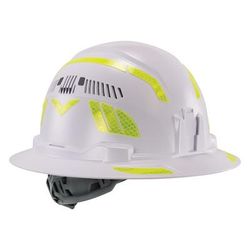 Ergodyne Skullerz 8961 Reflective Hard Hat & Safety Helmet Sticker Kit, Yellow