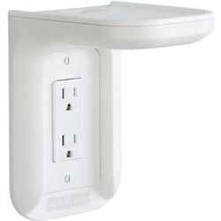 Sanus Outlet Shelf For Speakers - Outlet Shelf Wall Holder Up To 10 lbs. - White - 10 lb Load Capacity