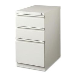 Lorell 19-7/8"d Vertical 3-Drawer Mobile Pedestal File Cabinet, Light Gray