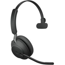 Jabra Evolve2 65 Headset - Mono - Usb Type A - Wireless - Bluetooth - Over-The-Head - Monaural - Supra-Aural - Black