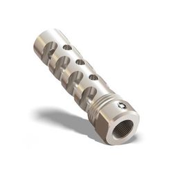 Infinite Product Solutions Gen 2 Titanium QD 4-Port Muzzle Brake .458 SOCOM/.450 Bushmaster 5/8x32 Natural Titanium MZ-4PRT-G2-TI5-U-5832-CW