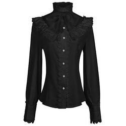 Retrò Vintage Rococò Medievale Blusa / Camicia Vampiro Principessa Pizzo Fiocco Tinta unica Costume Per donna Costumi da pirata Reale Stile Steampunk Mascherata Casual Quotidiano Adulti Blusa