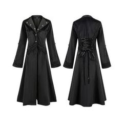 Retrò Vintage Punk Gotico Steampunk Cappotto Mascherata Smoking Vampiro Medico della peste Pizzo Costume Per donna Halloween Carnevale Mascherata Feste Halloween Adulti Cappotto
