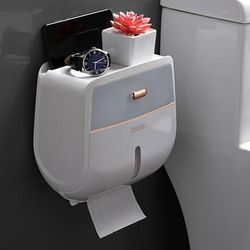 TEMU 1pc Toilet - Storage Box For Bathroom Tissues-saving Bathroom Organizer,