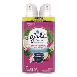 Glade Air Freshener, Exotic Tropical Blossoms, 8.3 oz Can, 2/Pack (SJN346580PK)