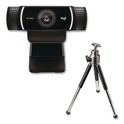 Logitech C922 Pro Stream Webcam, 1920 pixels x 1080 pixels, 3 Mpixels, Black (LOG2843756)