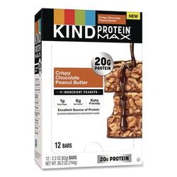KIND Protein MAX Bar, Crispy Chocolate Peanut Butter, 2.2 oz Bar, 12/Box (KNDPHW43470)
