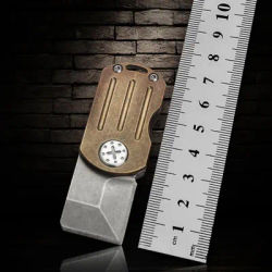 1PCS Pocket Titanium Alloy Handle High Hardness Folding Knif e Outdoor Camping Tools EDC Gifts Mini Cutting Tools