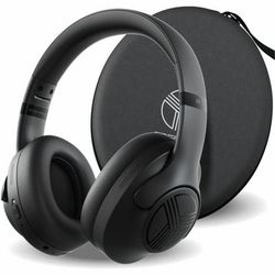 Treblab Z2 Over Ear Workout Headphones With Microphone Bluetooth 5.0, Anc Wireless Headphones For Sport, Running, Gym(A-Black) - Stereo - Mini-Phone (3.5Mm) - Wired/wireless - Bluetooth - 32.8 Ft