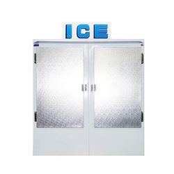Polar Temp 670ADP 62" Outdoor Ice Merchandiser w/ (62) 20 lb Bag Capacity - Solid Doors, White, 115v