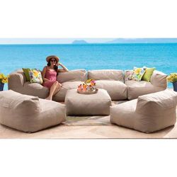 Santorini Modular Corner Patio Chair by BrylaneHome in Taupe