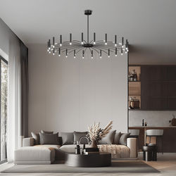 Kendall | Contemporary Chandelier | 24 Candles (Mixed Lengths) / Warm White (3000k) | Bedroom Lighting | Living Room Lighting | Indoor Lighting | MOD LIGHTING
