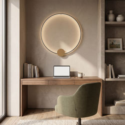 Halo | Modern Wall Lamp | Black / Medium / Warm White (3000k) | MOD LIGHTING