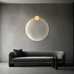 Halo | Modern Wall Lamp | Black / Medium / Warm White (3000k) | MOD LIGHTING