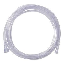 Medline Clear Crush-Resistant Oxygen Tubing, 50', Universal Connector, 10/CS (HCSU455010)