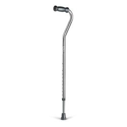 Medline Offset Cane, Single Point, Chrome, Adult, 31" to 40", 6/CS (G05355)