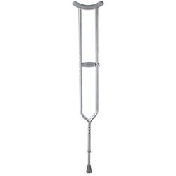 Medline Steel Push-Button Bariatric Crutches, Tall Adult, 650 lb. Capacity, 1/CS (MDS80334XW)