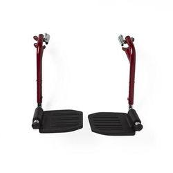 Medline Red Swing-Away Footrest for Transport Chairs, 1/PR (WCA806965R)