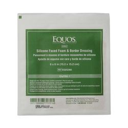 Medline EQUOS 5-Layer Foam Dressings with Silicone Adhesive, 6" x 6", 1 EA (EQX2366H)