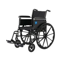 Medline K3 Guardian 16" Wide Wheelchair with Height-Adjustable Full-Length Arms and Swing-Away Footrests, 1 EA (K3166N44S)