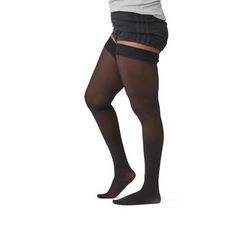 Curad Compression Hosiery, Thigh High, 15-20 mmHg, Black, Size A (S), 1 EA (MDS1707ABH)