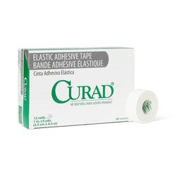 Curad Elastic Medical Adhesive Tape, 1" x 5 yd., 12/BX (NON260401Z)