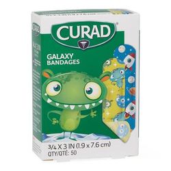 Curad Galaxy Plastic Adhesive Bandage, 3/4" x 3", 1200/CS (NON256132)