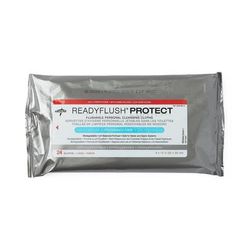 Medline ReadyFlush Protect Flushable Personal Cleansing Wipes with Dimethicone, 576/CS (MSC263811)