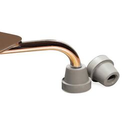 Medline Replacement Small Base Quad Cane Tips, Gray, 1/2", 8/CS (G02162)