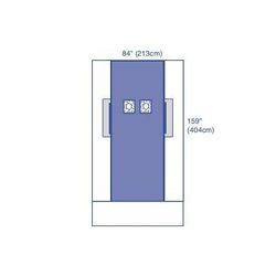 Medline Sterile Femoral Angiography Surgical Drape, 80" x 159" (203 x 404 cm), 8/CS (DYNJP4119)