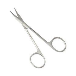 Medline Stevens Tenotomy Scissors with Ring Handle, Blunt/Blunt, Curved, 4.5" (11.4 cm), 1 EA (MDS0836311)