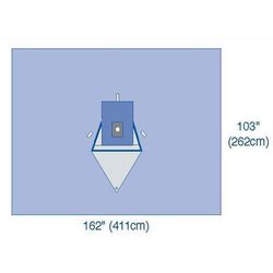 Medline UltraGard Beach Chair Shoulder Drapes, 5/CS (DYNJP8412UG)