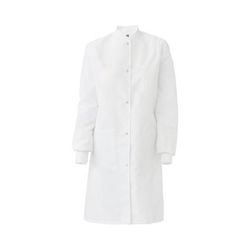 Medline Women's Protective Barrier Lab Coat with Pockets, ResiStat Static and Fluid Resistant, White, Size 2XL, 1 EA (MDT046815XXL)