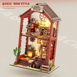 TEMU Diy Book Nook Kit, 3d Puzzle Wooden Book Nook, Dollhouse Kit, With Furniture, Accessories Educational Toys, For 14+ Teens And Adults Building