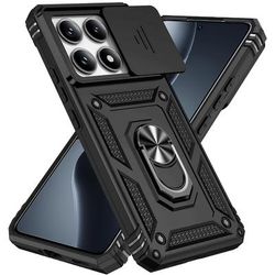 TEMU Heavy-duty Shockproof Phone Case With A Metal Stand, Compatible With Xiaomi 14t Pro.
