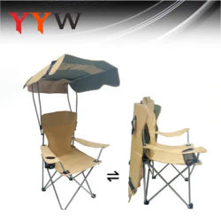 Portable Folding Chair With Canopy Shade Beach Chair Camping Chair Lawn Chair Outdoor Activities Fishing Picnic Leisure Chairs