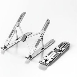 TEMU A Sturdy Stand For Laptops And Tablets Made Of Aluminum, Which Adjusted, Folded, And Around Easily.
