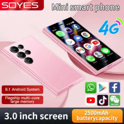 2025 New SOYES 4G LTE S24Pro Mini Smartphone 3.0 Inch Display 2500mAh 2GB RAM 16GB ROM 5MP Camera Dual SIM With Face Recognition
