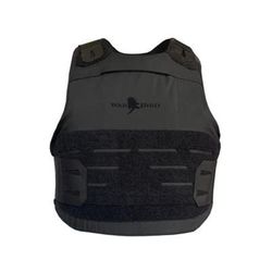 War Bird Ghost Hawk Concealable Armor System with Hoss Level IIIA Ballistics Black Large/Long BUSLH3ALLGHB