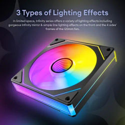 Prism12025 PC Case Fan 120mm 5V 3Pin ARGB Cyclic Mirror Light Effect Cooling Fan