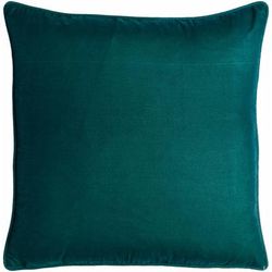 Coye 18" Square Modern Pillow plush Deep Teal/Teal Throw Pillow - Boutique Rugs