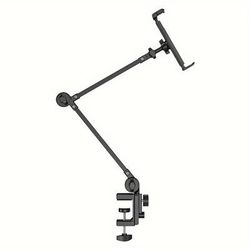 TEMU Adjustable Tablet Stand With Dual-arm Support, Gooseneck Clip Holder, Multi-angle Carbon Steel Mount For Mini, Galaxy Tabs, Fire, Switch, Fits 4.7.5 Inch Devices