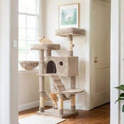 TEMU Cat Tree, Cat Tower For Large Cats,