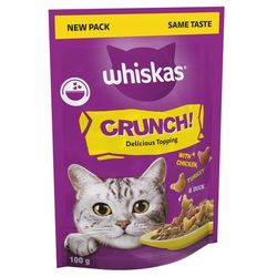 10x100g Chicken, Turkey & Duck Crunch Whiskas Cat Treats