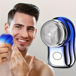 TEMU Mini Electric Rotary , Usb Rechargeable, Cordless And Portable, Shaving Machine, Gifts For Men Mini Rotary Shaver