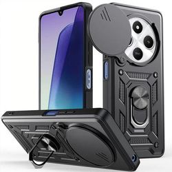 TEMU Back Cover For Xiaomi 14c 4g Featuring A Magnetic Kickstand And A For Camera Protection.